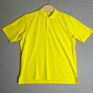 Under Armour‎ Men's Yellow HeatGear Loose Fit Polo Shirt Size XL